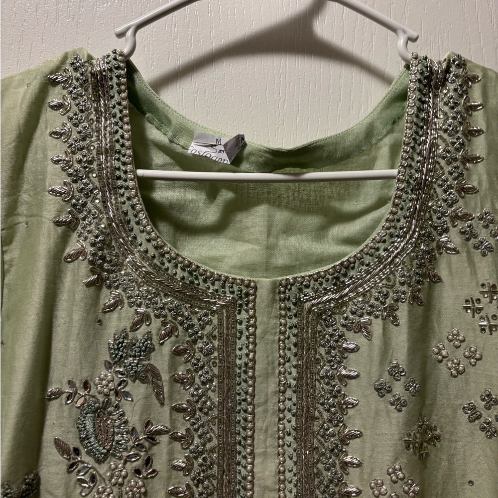 Salwar kameez Pakistani Indian Bengali brand new mint green